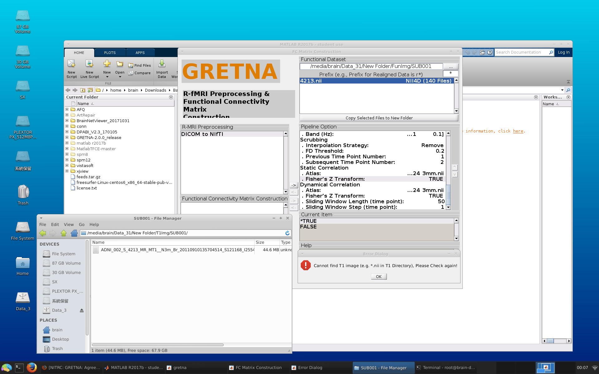 GRETNA Cannot Find T1 Image The R fMRI Network Gretna cannot find t1 image the r fmri network